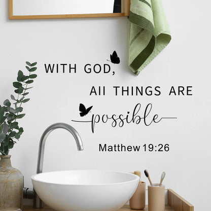 Letter Bible Verse  Wall Stickers