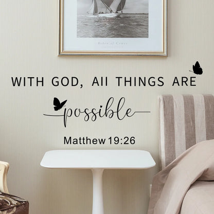 Letter Bible Verse  Wall Stickers