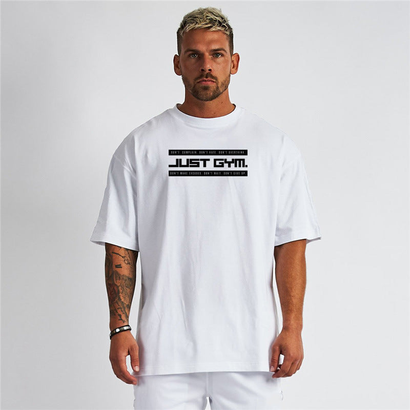 Five-point Sleeve Style Bodybuilding Sports Tshirt